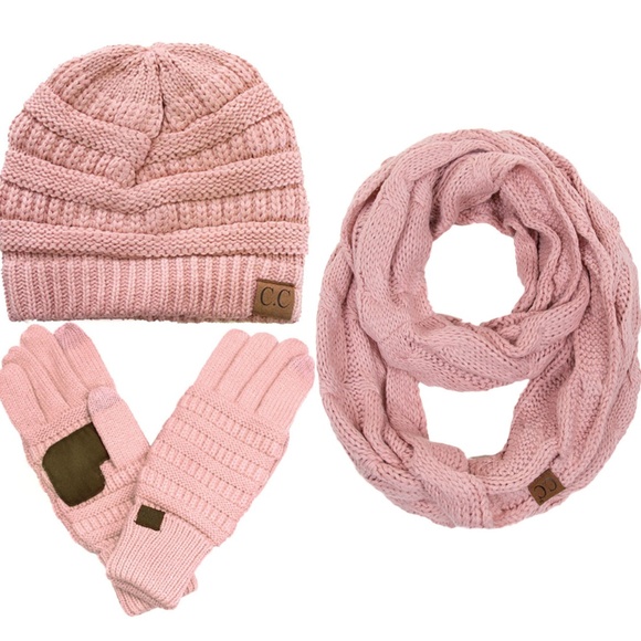 C.C | Accessories | Cc 3pc Knit Warm Beanie Gloves Scarves  display picture 3
